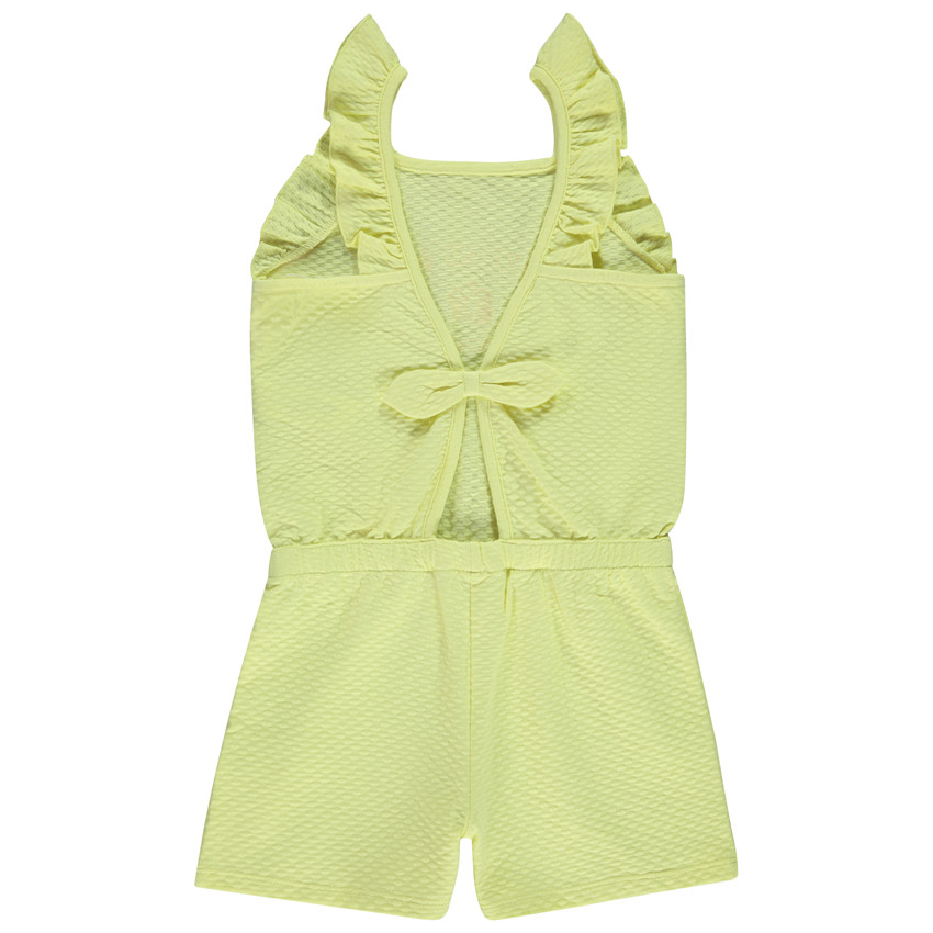Combishort effet cloqué à dos ajouré pour fille 