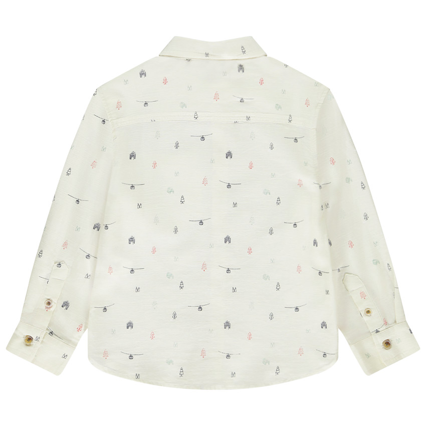 Chemise manches longues imprimé Noël pour garçon 