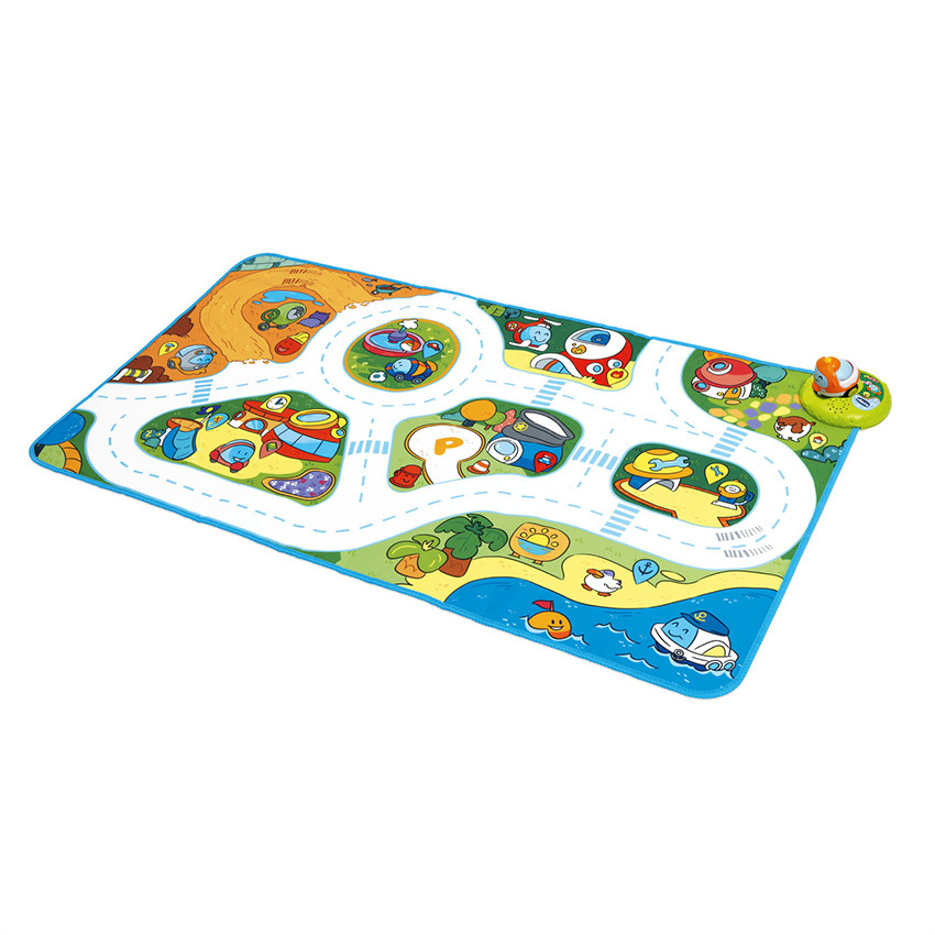 Tapis de jeu interactif circuit Turbo Ball City  