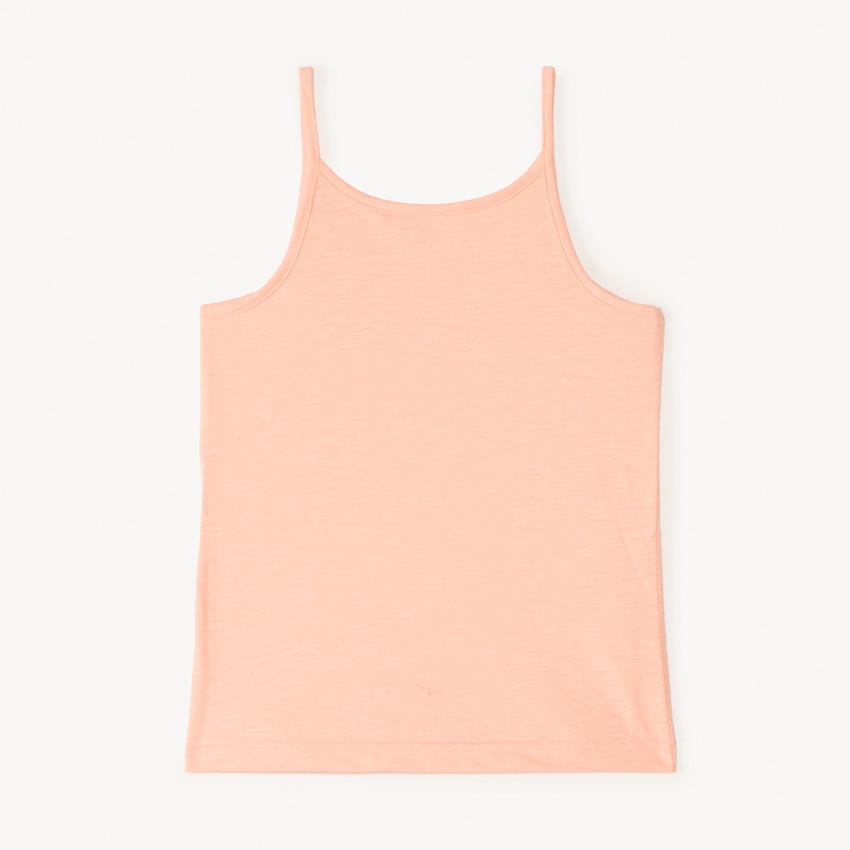 Débardeur en jersey uni print fleurs pour fille 