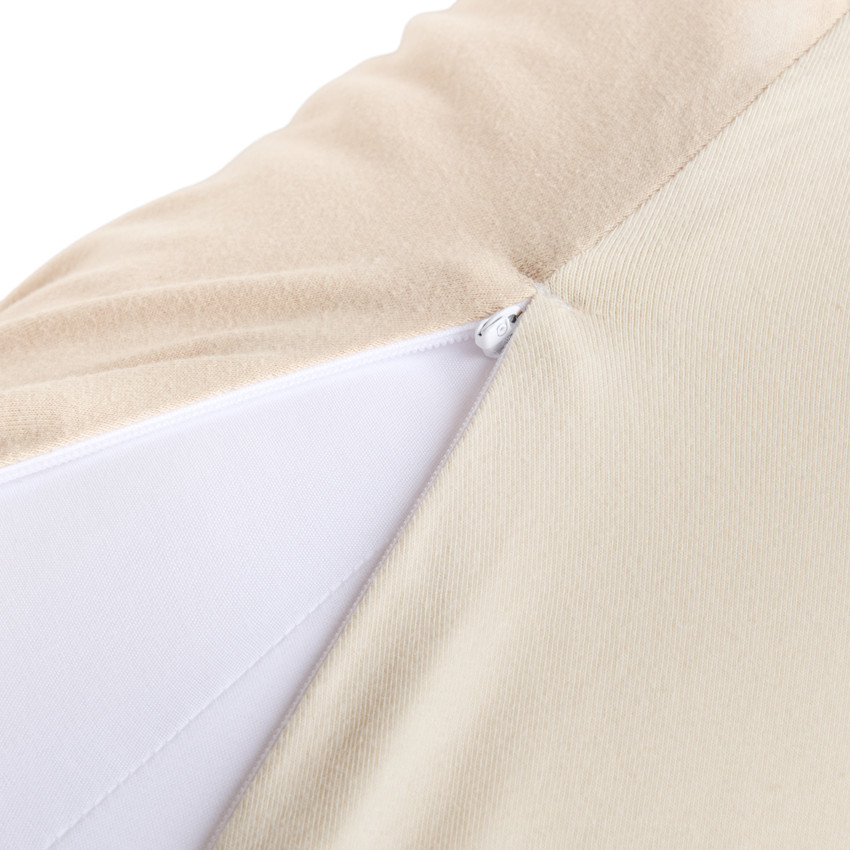 Coussin d'allaitement en microbilles bicolore 