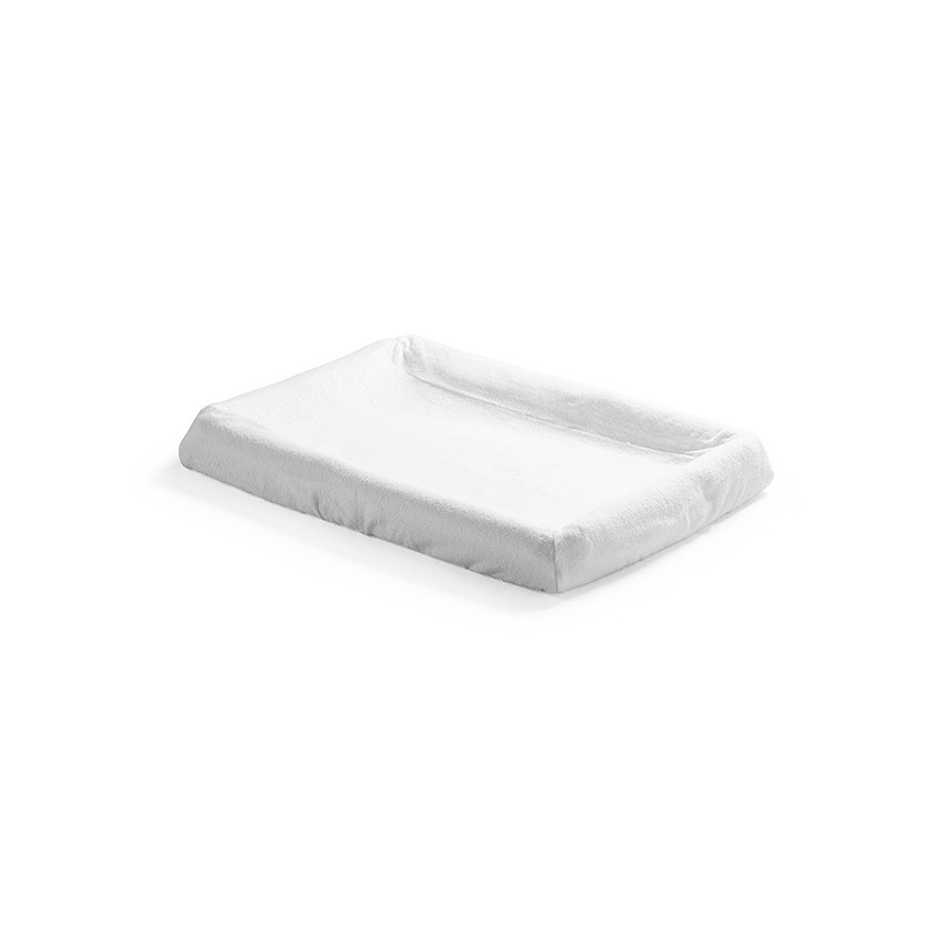 Drap housse et taie pour matelas à langer Home – Blanc 