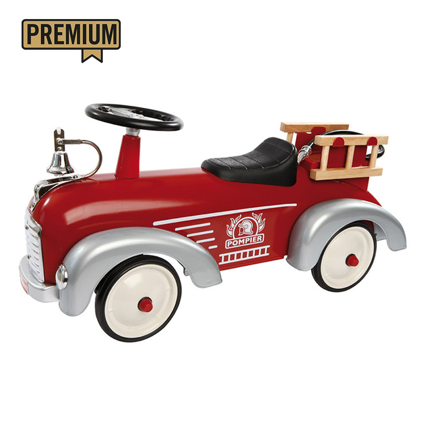 Porteur auto Speedster pompier - Rouge