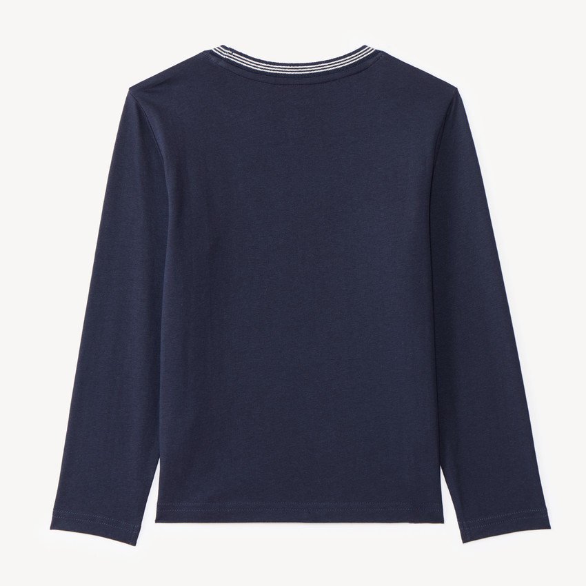 T-shirt manches longues imprimé voiture pour garçon 