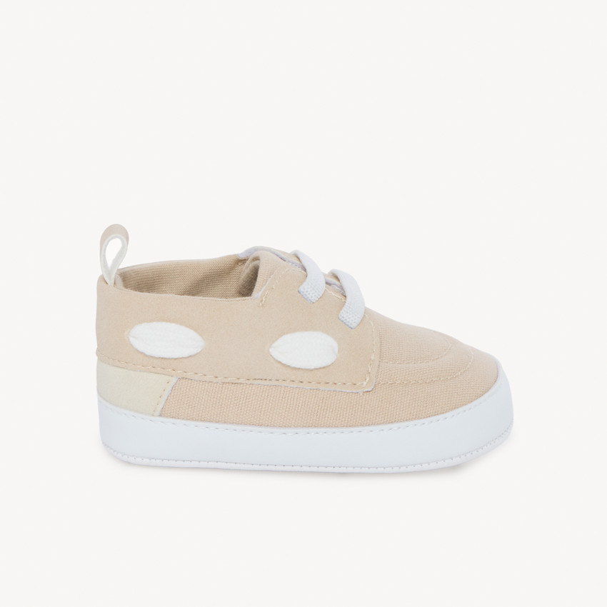 Chaussures bateau en toile pour bébé garçon 