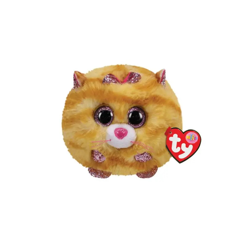Petite peluche Puffies - Tabitha le chat jaune