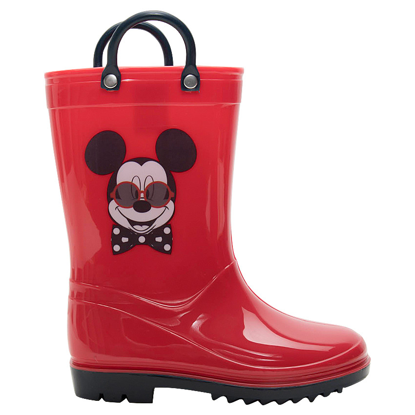 Bottes de pluie en caoutchouc à pois all-over avec print Mickey Disney du 20 au 23  