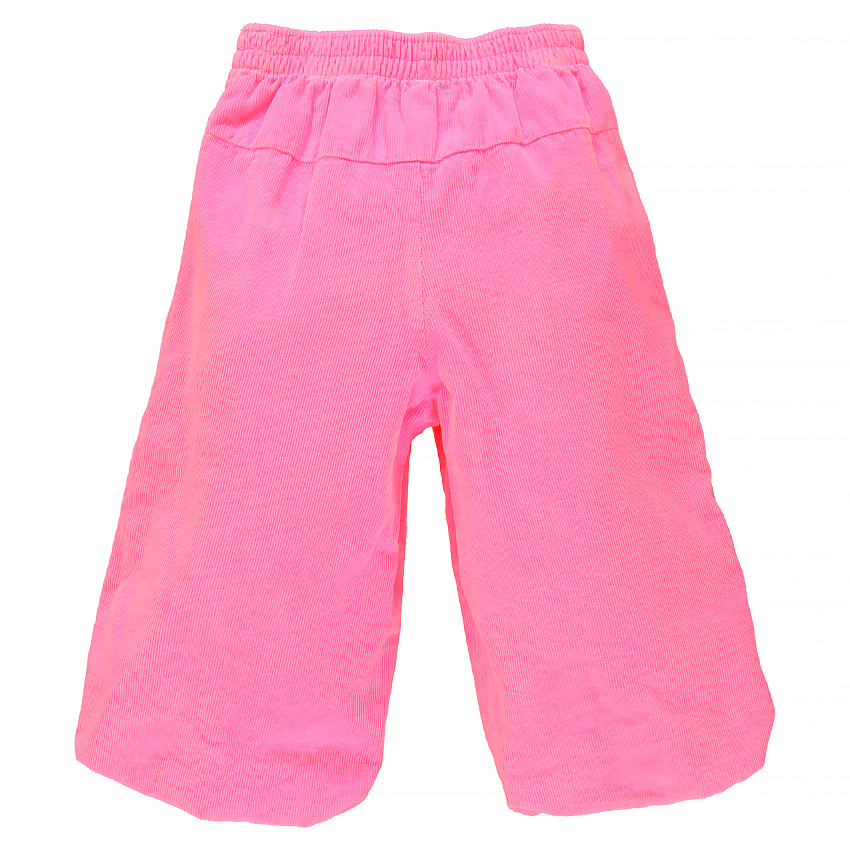 Pantalon boule en velours rose 