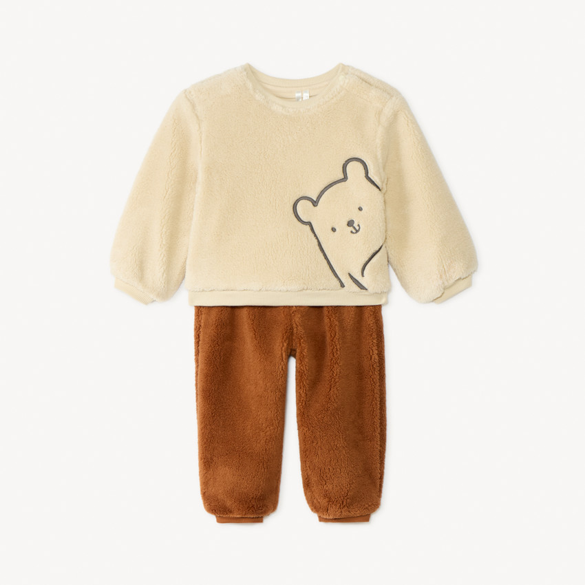 Ensemble jogging en sherpa pour bébé garçon