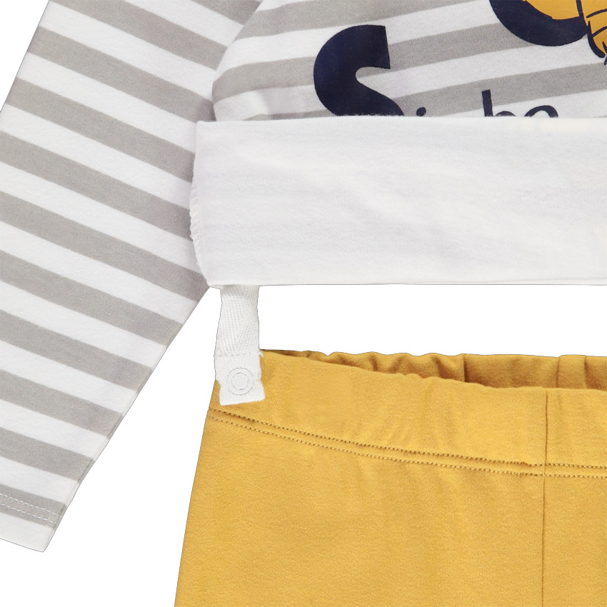 Pyjama 2 pièces en jersey rayures et print Le Roi Lion Disney pour bébé garçon 