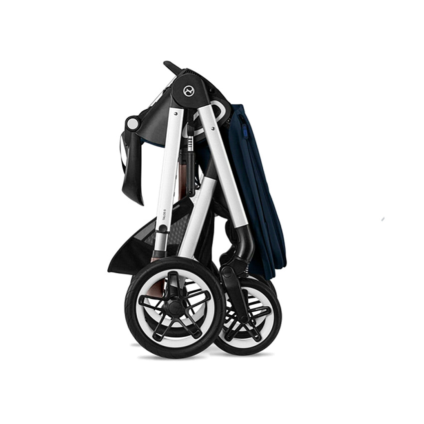Poussette Talos S Lux Châssis Silver - Ocean Blue 