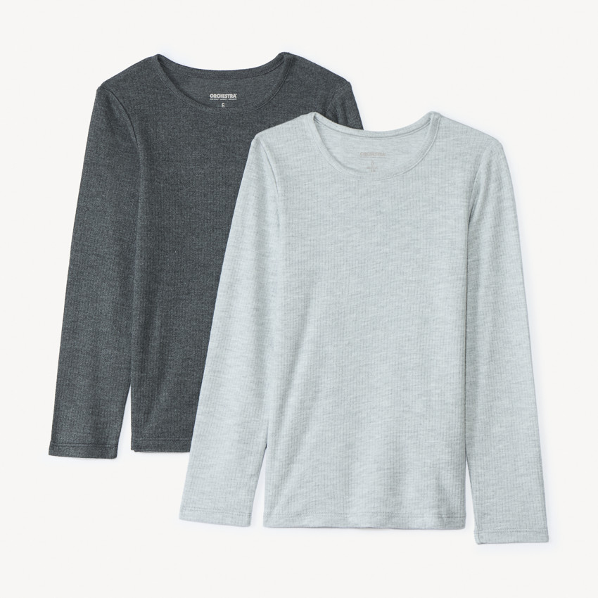 Lot de 2 maillots de corps manches longues thermiques pour garçon