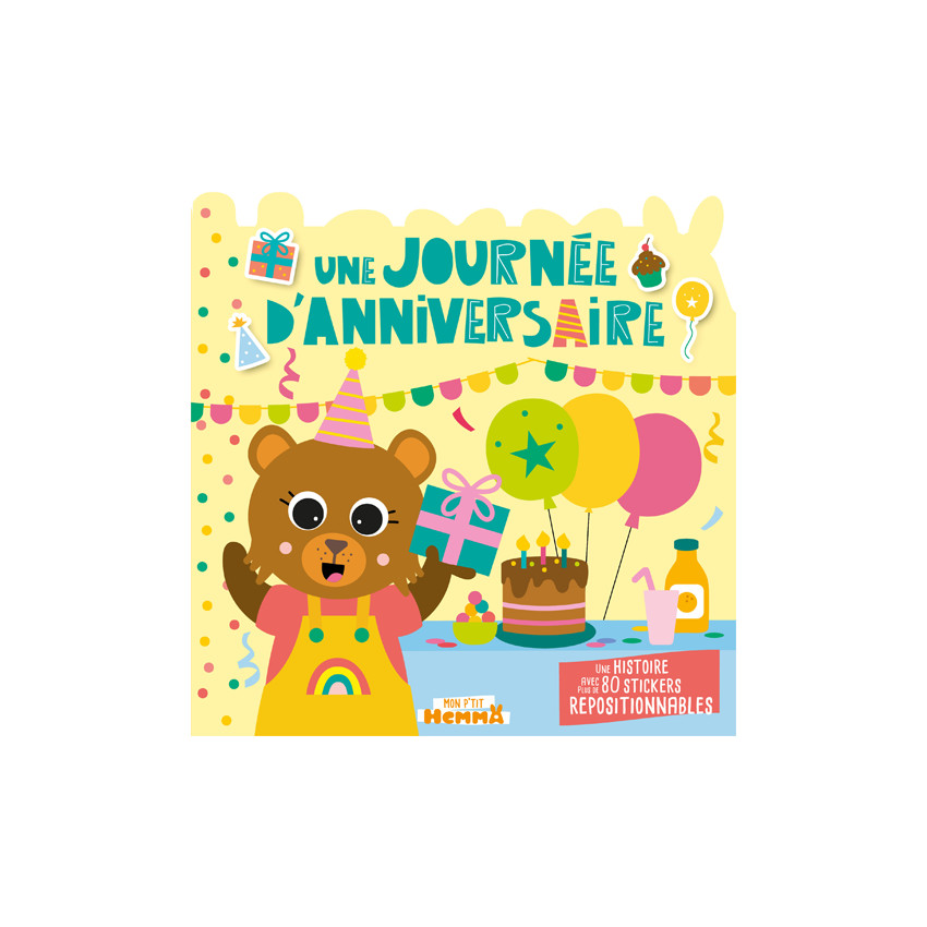 Livre Une journée d'anniversaire avec stickers 