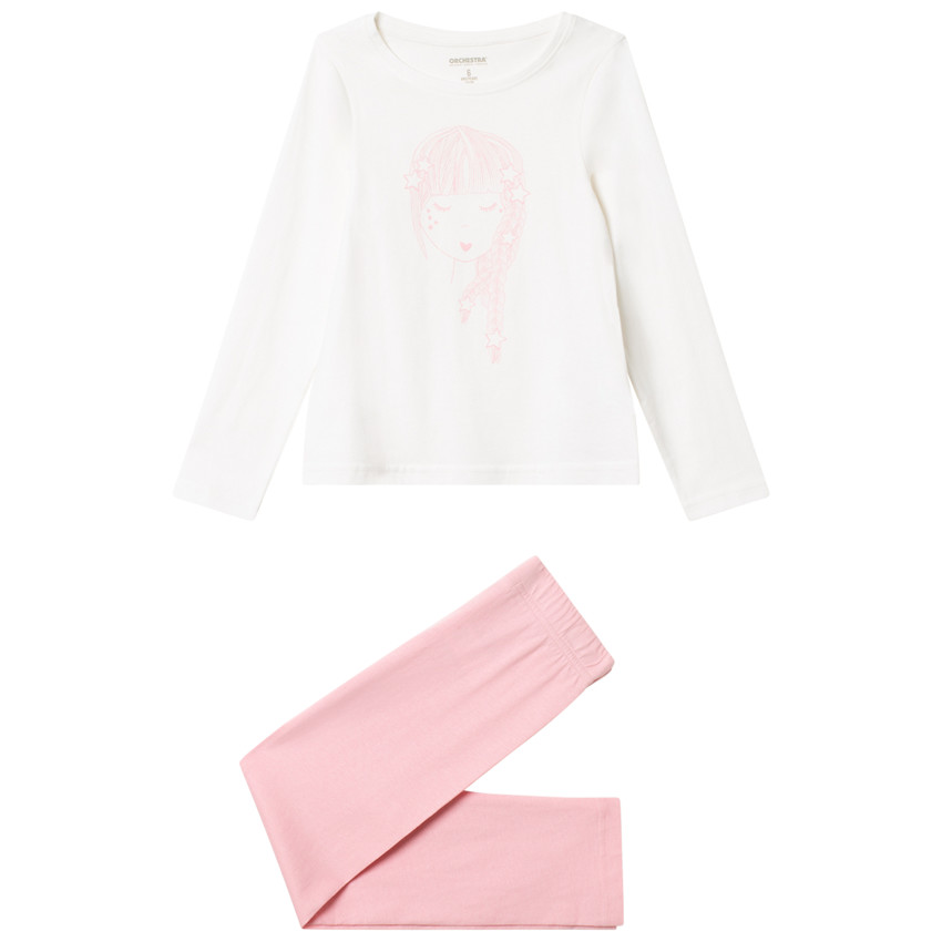 Pyjama en jersey avec personnage printé pour enfant fille