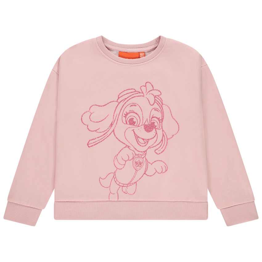 Sweat oversize print pailleté Stella Pat'Patrouille pour fille 