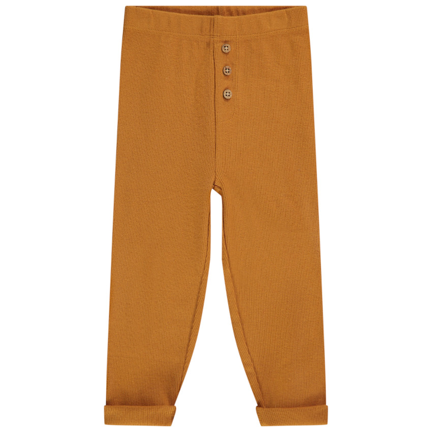 Caleçon côtelé avec boutons fantaisie pour bébé fille