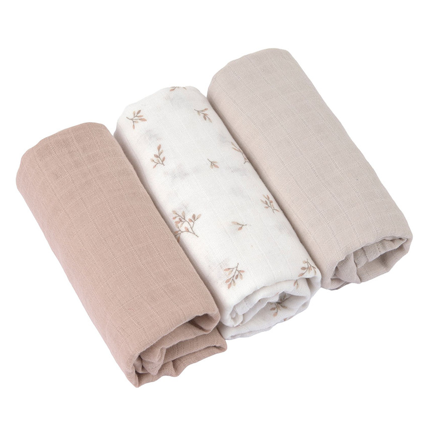 Lot de 3 Langes Tetra 80x80cm Miracle Of Nature 