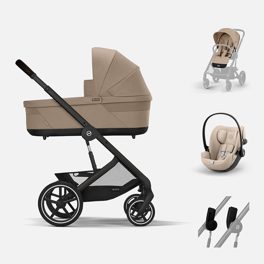 Poussette trio Balios S Lux 3-en-1 – Almond Beige