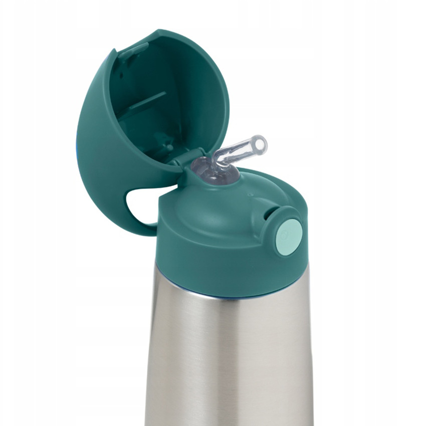 Gourde isotherme avec paille 350ml Emerald Forest 