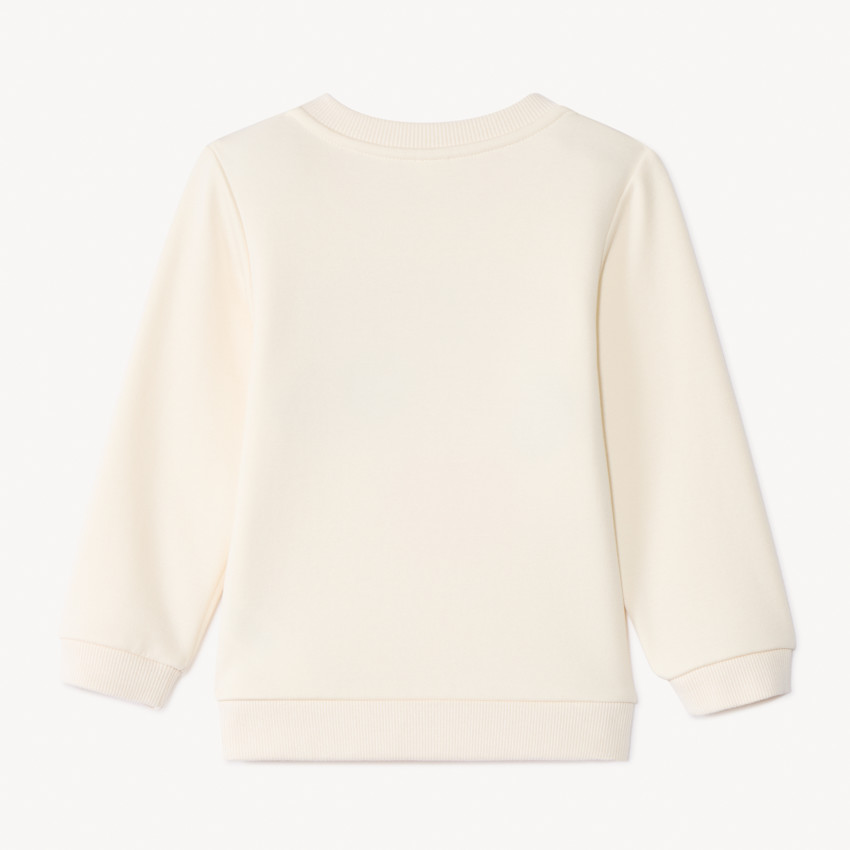 Sweat molleton à patchs bouclettes pour bébé fille 