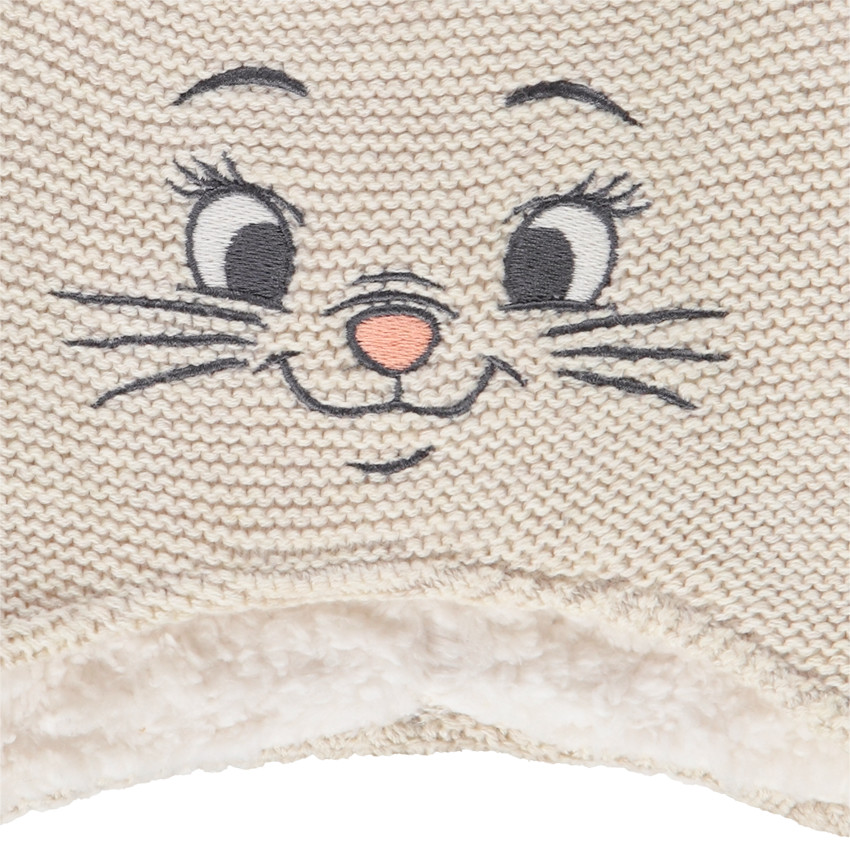 Bonnet en tricot Marie Disney doublé sherpa pour bébé fille 