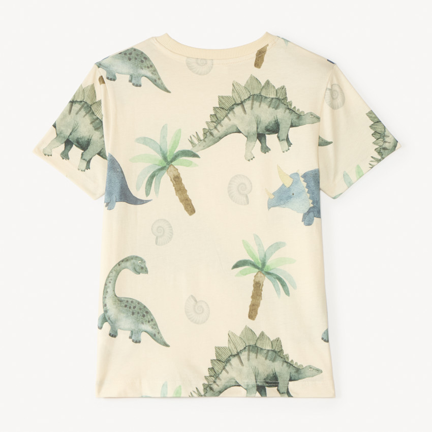 T-shirt manches courtes imprimé dinosaure pour garçon 