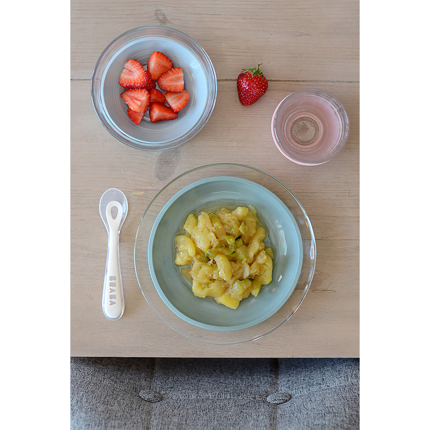 Coffret repas en verre 3 pièces - Eucalyptus 