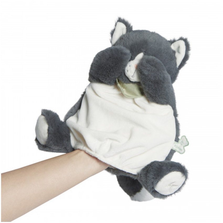 Doudou marionnette Chaton Chamallow 25 cm 