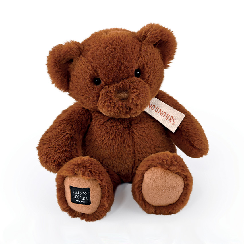 Nounours en peluche capuccino 28 cm 