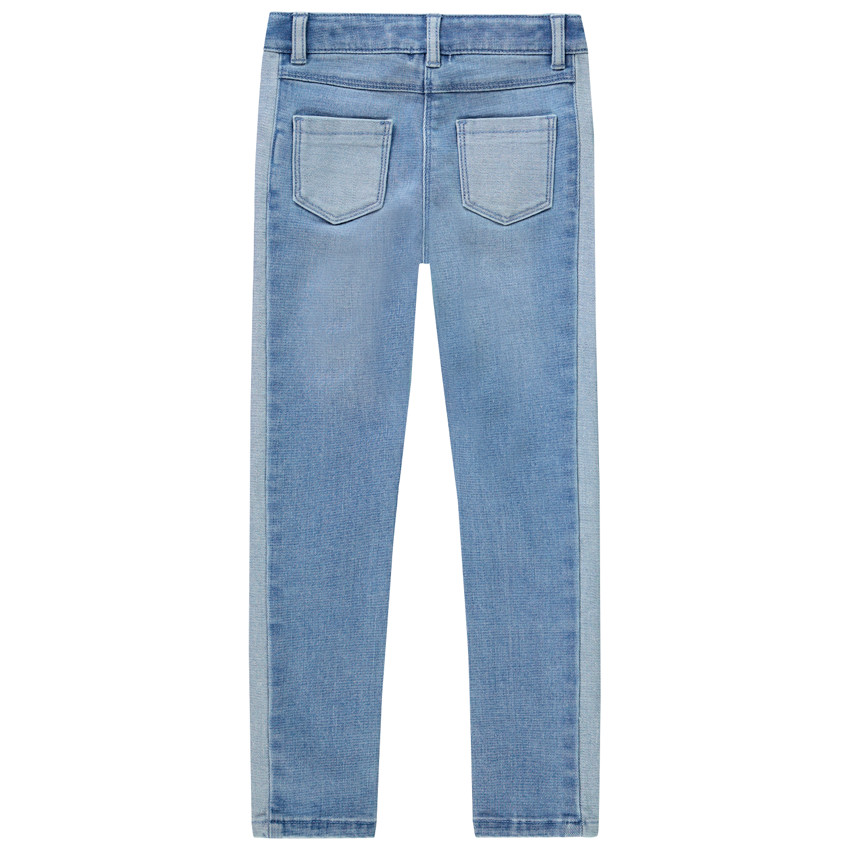 Jean slim à texte brodé pour enfant fille 