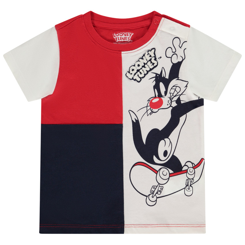 T-shirt manches courtes effet colorblock print Grosminet pour bébé garçon 