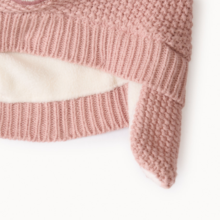 Bonnet ludique Minnie Disney en tricot pour bébé fille 