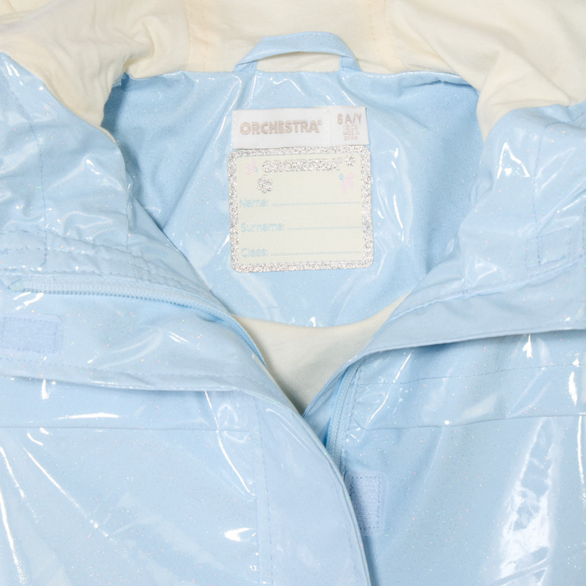 Parka gomme à capuche iridescente pour fille 