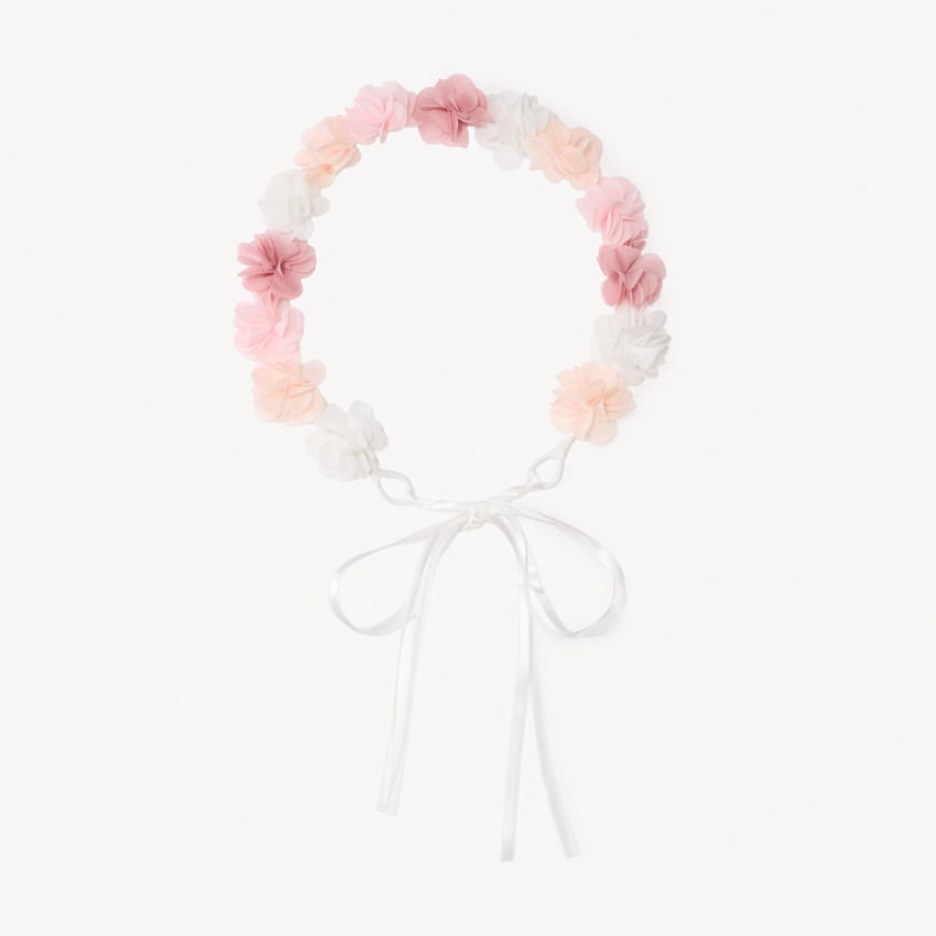 Serre-tête couronne de fleurs pour fille