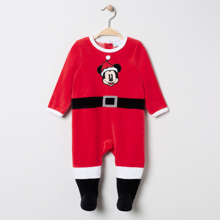 Dors-bien en velours Mickey Disney esprit Noël 