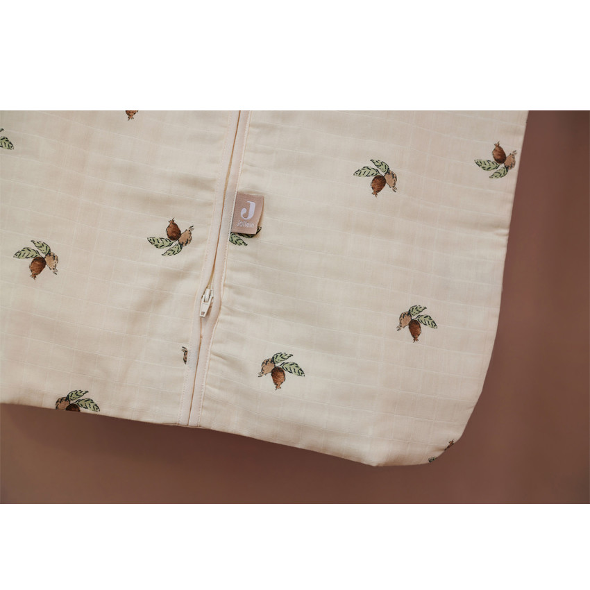 Gigoteuse sans manches en gaze de coton 110 cm Rosehip 