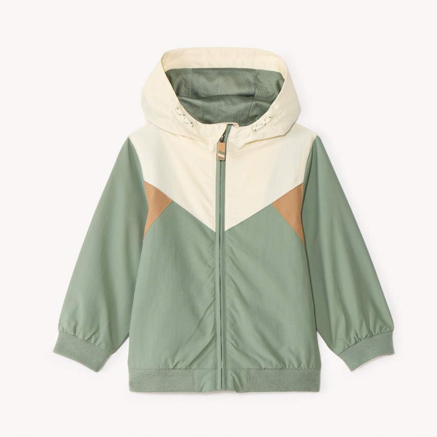 Coupe-vent à capuche en ripstop imperméable pour bébé garçon