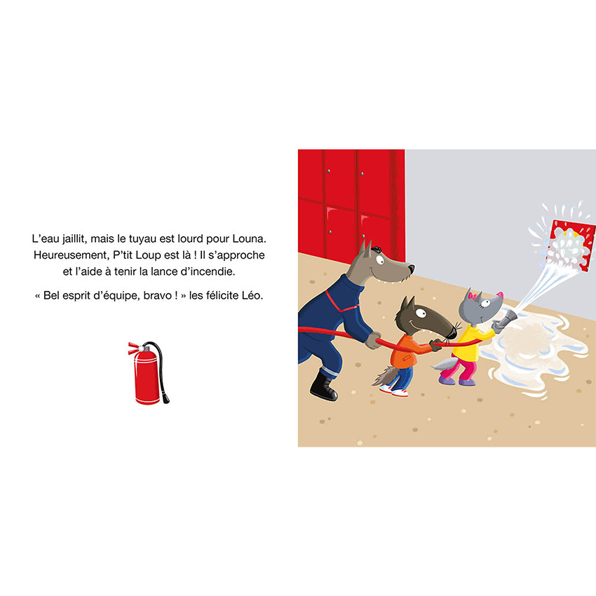 Livre "P'tit loup veut devenir pompier" 1ans+ 