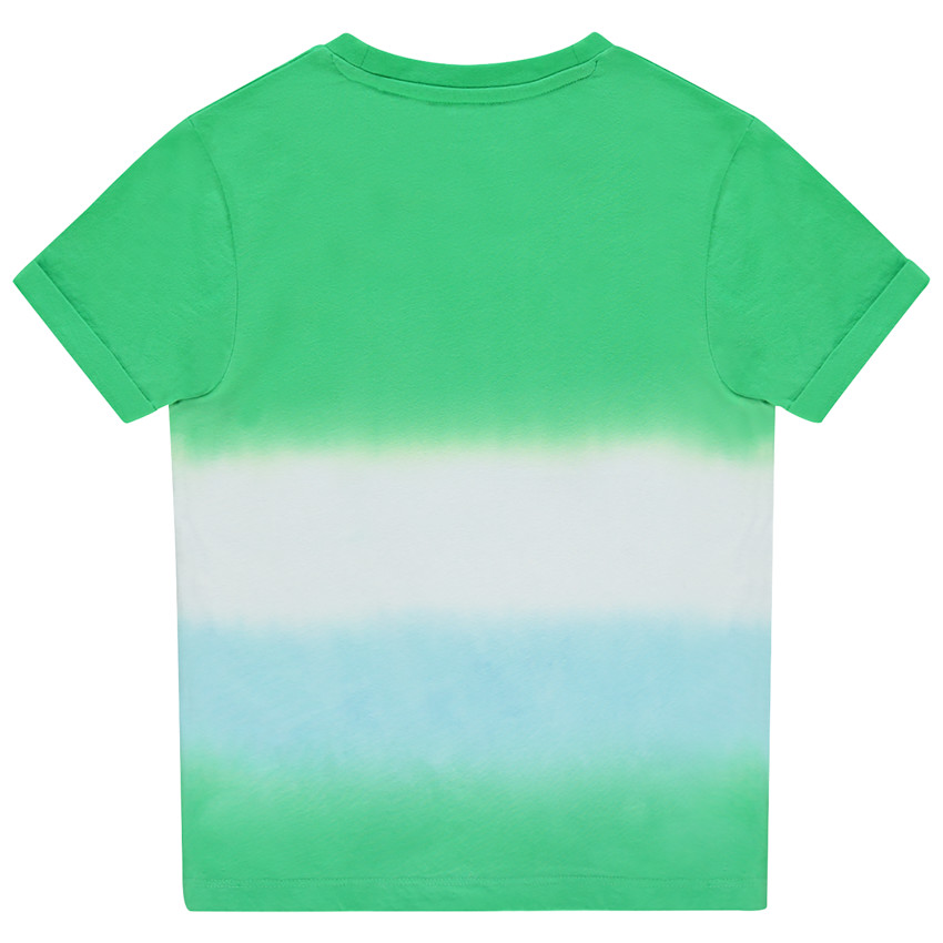 T-shirt manches courtes effet tie and dye à motif esprit surf 