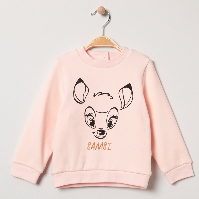 Sweat en bord-côte print Bambi Disney 