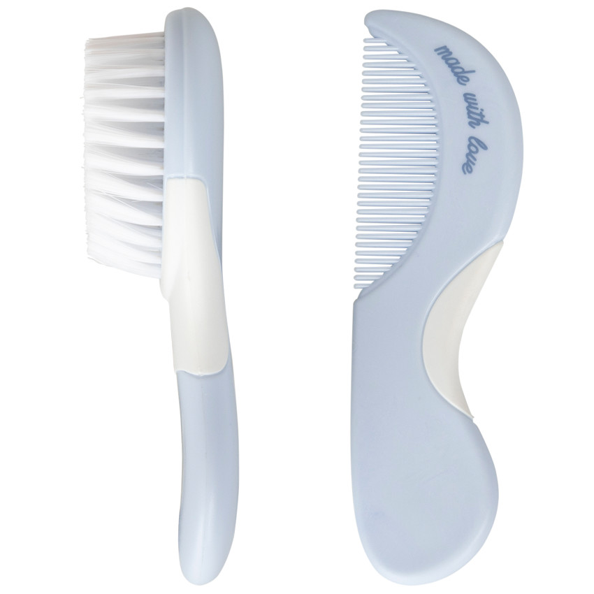 Set brosse et peigne Aloha - Bleu 