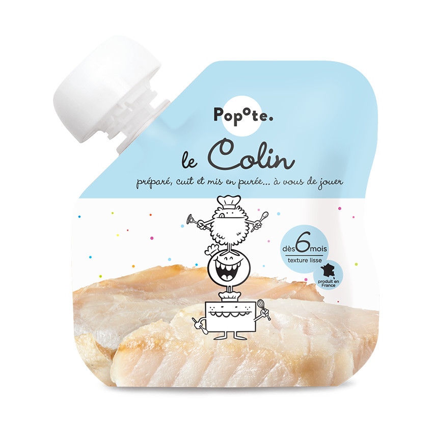 Gourde au colin d'Alaska sauvage - 60g Main Gourde au colin d'Alaska sauvage - 60g