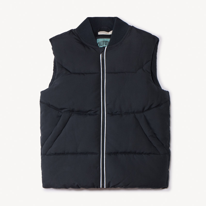 Doudoune sans manches unie matelassée pour garçon 