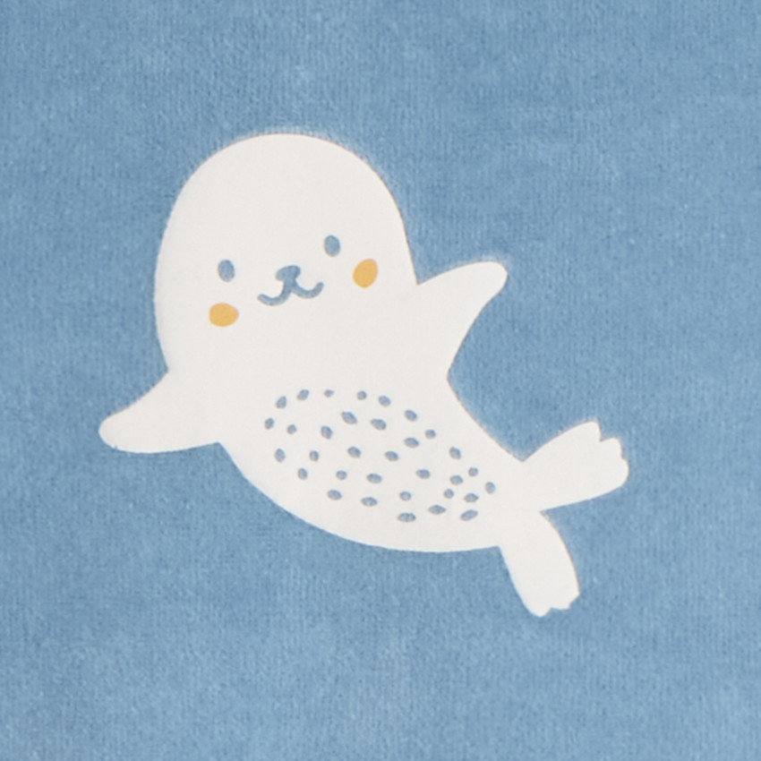 Dors-bien en velours printé pour bébé garçon 