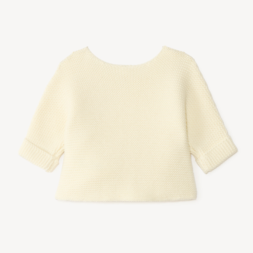 Brassière bébé en tricot uni 