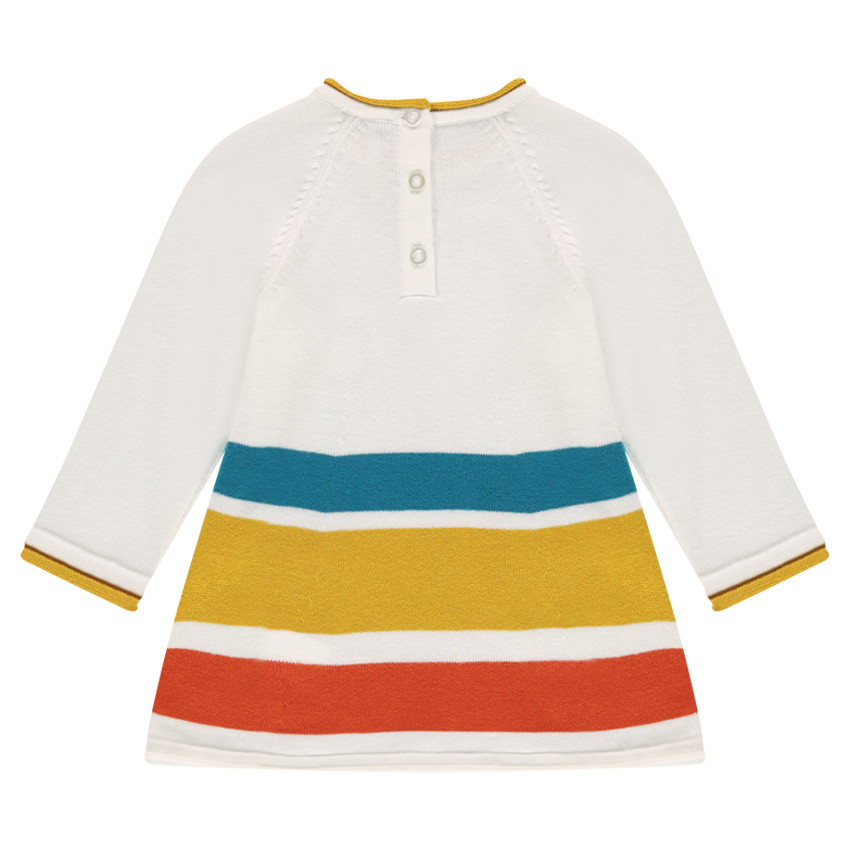 Robe en tricot à poches et print fantaisie 