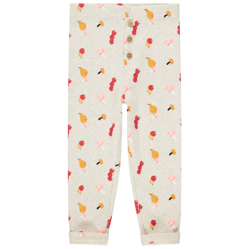 Legging en coton pour bébé fille à imprimé fantaisie