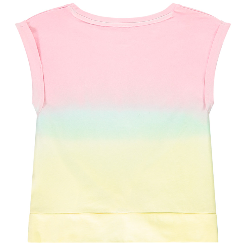 T-shirt manches courtes dégradé print SmileyWorld pour fille 