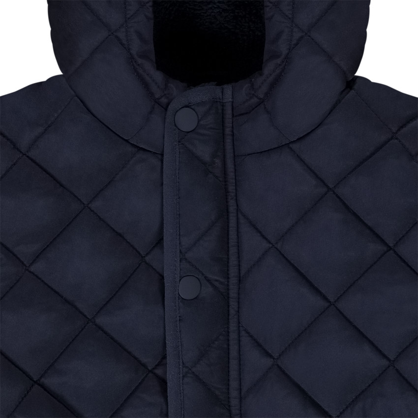 Veste à capuche effet matelassé doublure sherpa mixte 