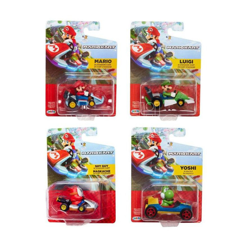 Mini véhicule Mario Kart (modèle aléatoire) 